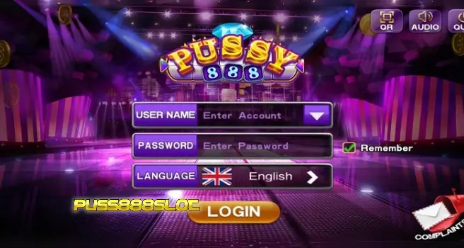 pussy888 slot login account password page